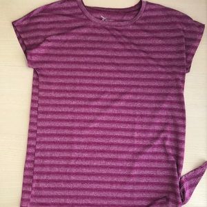 Go-dry active wear tie shirt